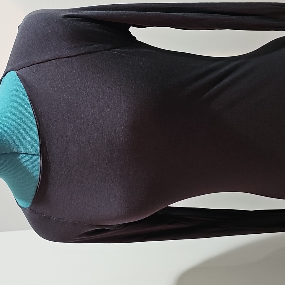 Calvin Klein Collection Black Body Con Dress. Sz M. Made In Italy